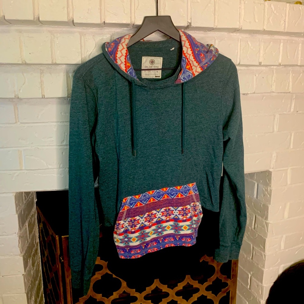On The Byas Green patterned Hoodie